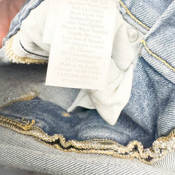 Everlane The Orginal Cheeky jean Organic Cotton Light Denim Jeans Size 24 Crop - Picture 8 of 9